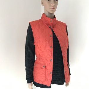 Orange Micro Thin Goose Down Vest Eddie Bauer